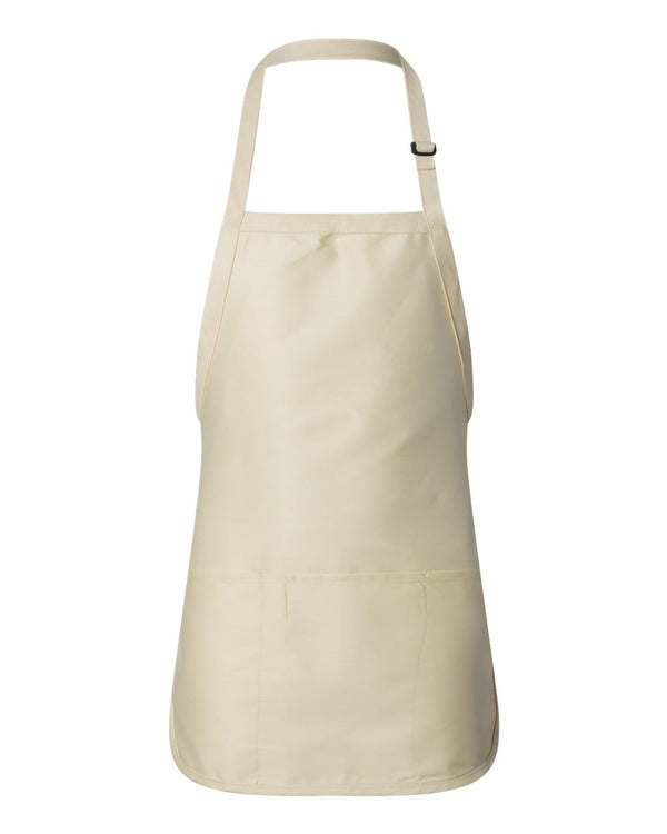 Full-Length Apron with Pouch Pocket 4250
