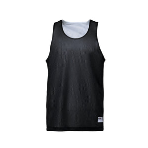 CX2 S04480 Reverse Performance Reversible Mesh Tank Top — front view - Black
