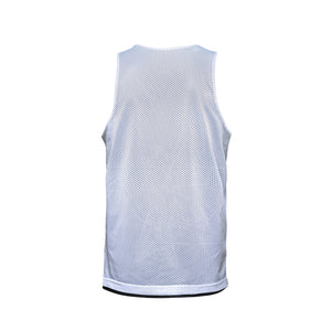 CX2 S4480Y Reverse Youth Performance Reversible Mesh Tank Top — back view - White reverse
