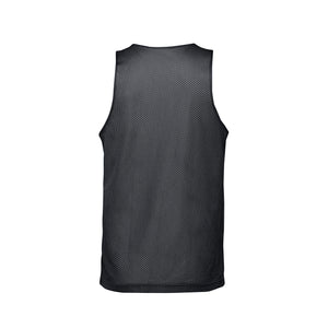 CX2 S04480 Reverse Performance Reversible Mesh Tank Top — back view - Grey