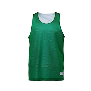 CX2 S4480Y Reverse Youth Performance Reversible Mesh Tank Top — front view - Kelly Green