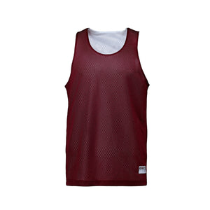 CX2 S4480Y Reverse Youth Performance Reversible Mesh Tank Top — front view - Maroon