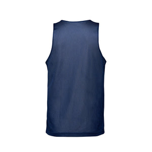 CX2 S04480 Reverse Performance Reversible Mesh Tank Top — back view - Navy