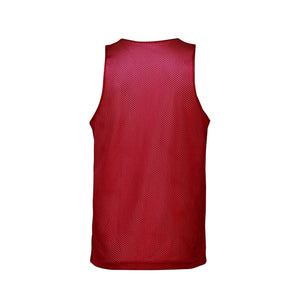 CX2 S04480 Reverse Performance Reversible Mesh Tank Top — back view - Red