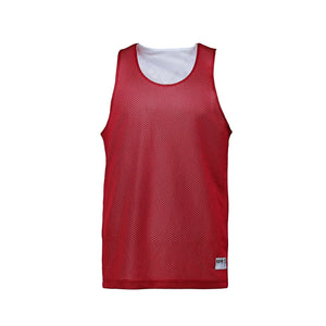 CX2 S04480 Reverse Performance Reversible Mesh Tank Top — front view - Red