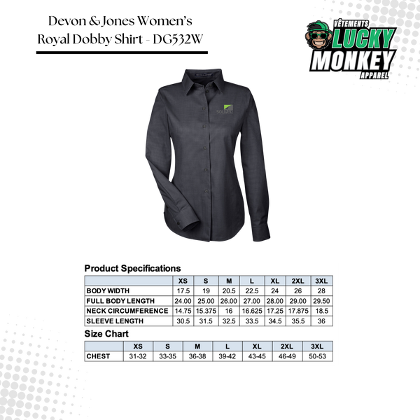 Devon & Jones Women's Royal Dobby Shirt - DG532W