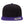 YP Classics 6089M Premium Flat Bill Snapback Cap — Black / Purple — front product view
