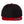 YP Classics 6089M Premium Flat Bill Snapback Cap — Black / Red — full-size front product photo