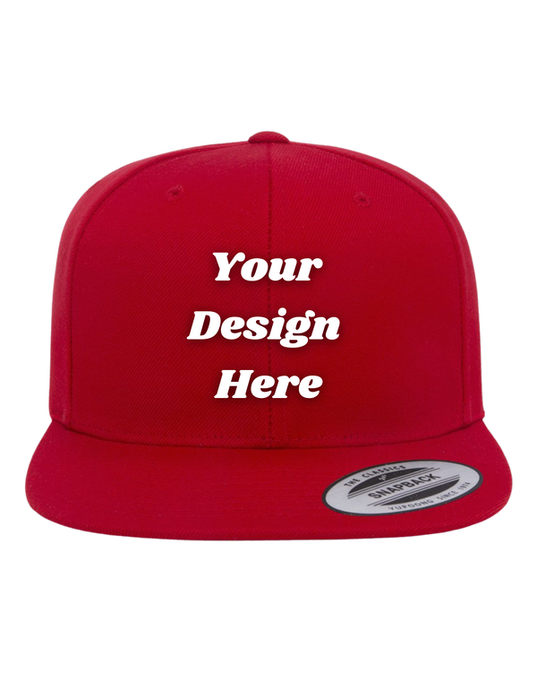Premium Flat Bill Snapback Cap - 6089M