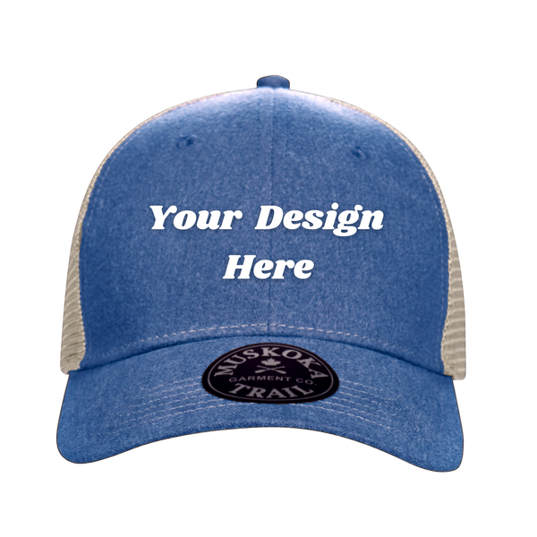 Muskoka Trail Garment Co. Pigment Dyed Snap Back Trucker Cap - H08360