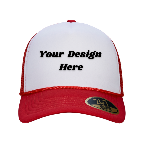 CSW 24/7 Retro 5-Panel Foam Snap Back Trucker Cap - H08210