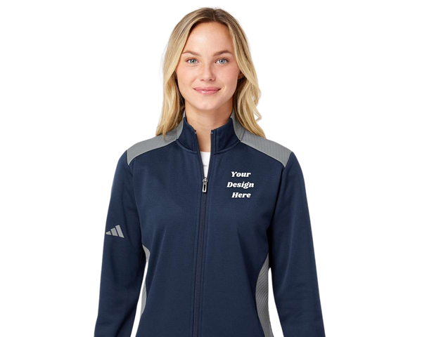 Adidas - Women's Textured Mixed Media Full-Zip Jacket - A529