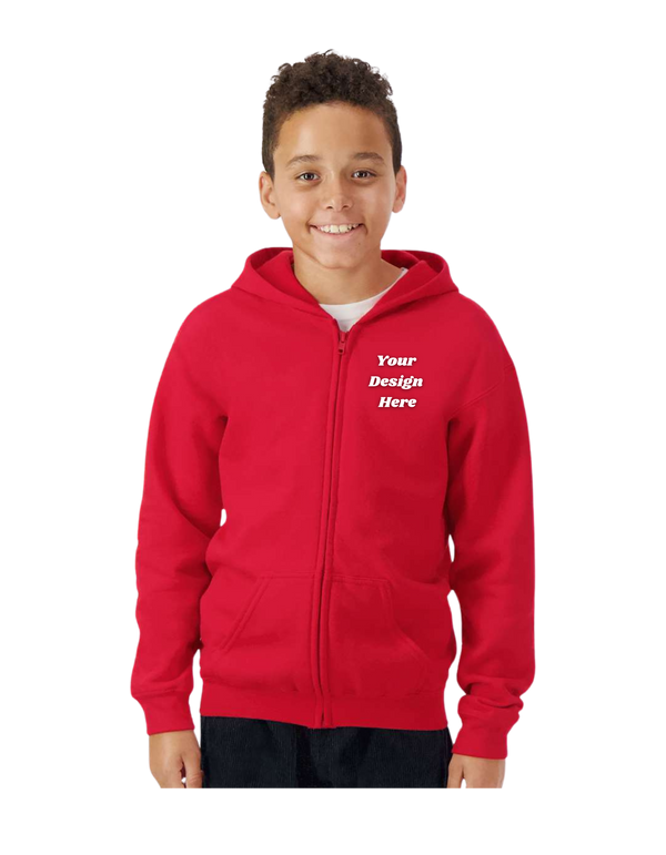 Gildan - Youth Full-Zip Hooded Sweatshirt - 18600B