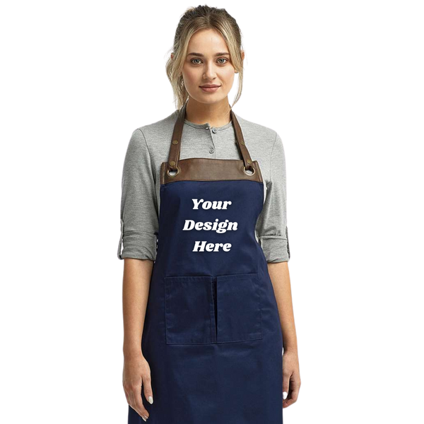 Artisan Collection - Espresso Bib Apron with Pockets - RP123
