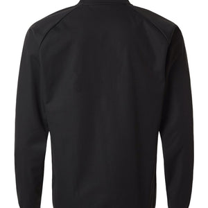 Adidas A2027 men's ultimate365 wind quarter-zip pullover in Black — garment back view