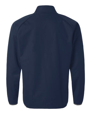 Adidas A2027 men's ultimate365 wind quarter-zip pullover in Collegiate Navy — garment back view