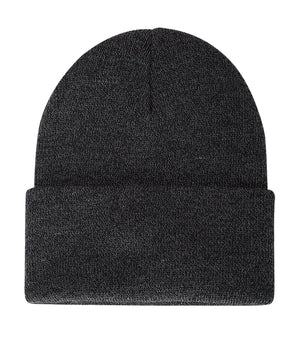 ATC C100 Everyday Knit Cuff Toque front view - Black Heather