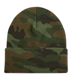 ATC C100 Everyday Knit Cuff Toque front view - Camo