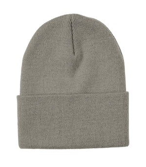 ATC C100 Everyday Knit Cuff Toque front view - Concrete