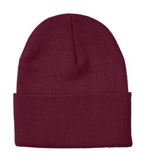 ATC C100 Everyday Knit Cuff Toque front view - Maroon