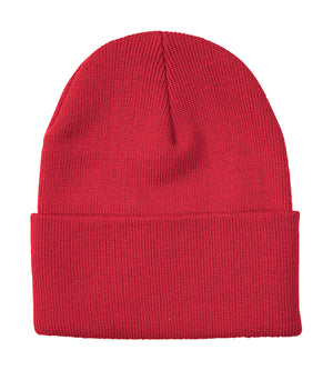 ATC C100 Everyday Knit Cuff Toque front view - Red