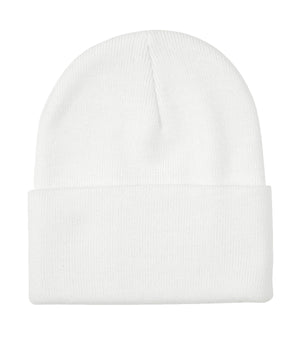 ATC C100 Everyday Knit Cuff Toque front view - True White