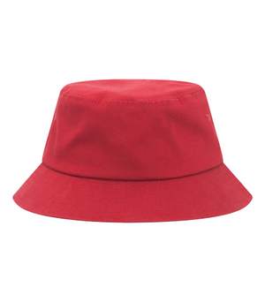 ATC C1302 True Red cotton twill bucket hat standard product view