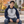 ATC ATCF2550 Athletic Heather/Dark Navy unisex two-tone hoodie — premium modern college campus courtyard with concrete and autumn trees lifestyle photograph