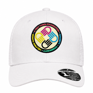 A Tiny Town Foundation Flexfit 110M Mesh Cap — White