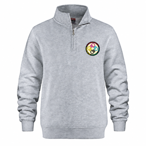 A Tiny Town Foundation Flux Quarter-Zip Pullover — Athletic Grey Heather