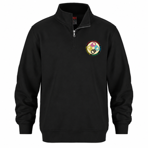 A Tiny Town Foundation Flux Quarter-Zip Pullover — Black