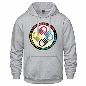 A Tiny Town Foundation Vault Pullover Hoodie — Athletic Grey Heather