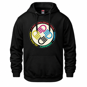 A Tiny Town Foundation Vault Pullover Hoodie — Black