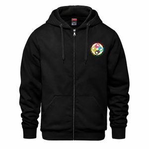 A Tiny Town Foundation Surfer Full-Zip Hoodie — Black