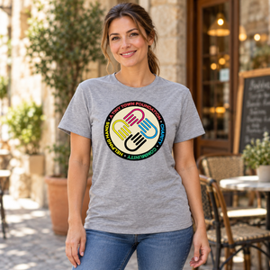 A Tiny Town Foundation Parkour T-Shirt — Athletic Grey Heather — lifestyle mockup