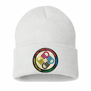 A Tiny Town Foundation Sportsman Cuffed Toque — White