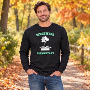 Birchwood Elementary - Unisex Long Sleeve T-shirt lifestyle mockup