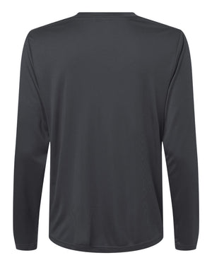 CORE365 CE10LW Women's Capital Performance Long Sleeve T-Shirt, back view - Carbon