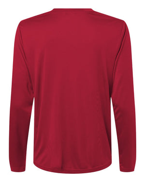 CORE365 CE10LW Women's Capital Performance Long Sleeve T-Shirt, back view - Classic Red