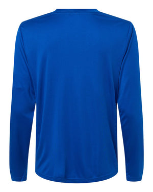 CORE365 CE10LW Women's Capital Performance Long Sleeve T-Shirt, back view - True Royal