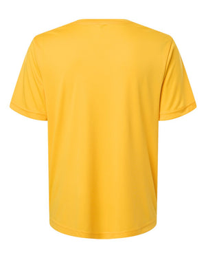 CORE365 CE10W Women's Capital Performance T-Shirt, back view - Campus Gold