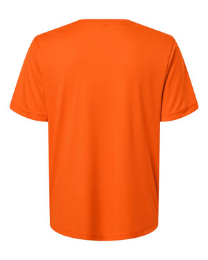 CORE365 CE10W Women's Capital Performance T-Shirt, back view - Campus Orange