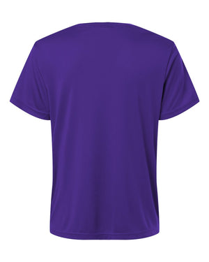 CORE365 CE10W Women's Capital Performance T-Shirt, back view - Campus Purple
