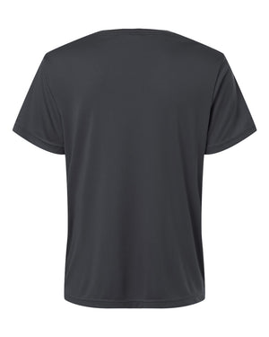CORE365 CE10W Women's Capital Performance T-Shirt, back view - Carbon