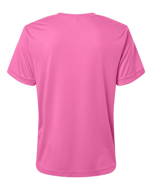CORE365 CE10W Women's Capital Performance T-Shirt, back view - Charity Pink