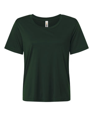 CORE365 CE10W Women's Capital Performance T-Shirt, front view - Forest
