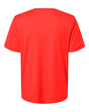 CORE365 CE10W Women's Capital Performance T-Shirt, back view - Marina Red