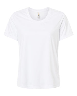 CORE365 CE10W Women's Capital Performance T-Shirt, front view - White