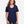 CORE365 CE111W Women's Fusion ChromaSoft™ Performance T-Shirt, model front view - Classic Navy