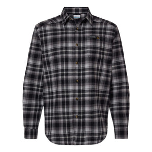 Columbia 161795 Men's Cornell Woods™ Flannel Shirt in Black Backland Tartan — genuine manufacturer product photograph, square format